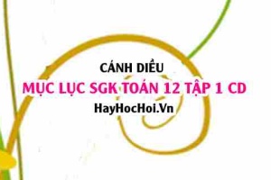 Mục lục SGK Toán 12 tập 1 Cánh Diều: Lý thuyết và bài tập Toán 12 Cánh Diều